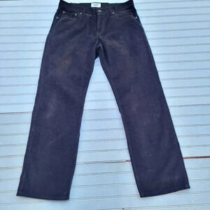 Old Navy Straight Leg Pants Men's 34x32 Flat Front Brown Corduroy Jeans